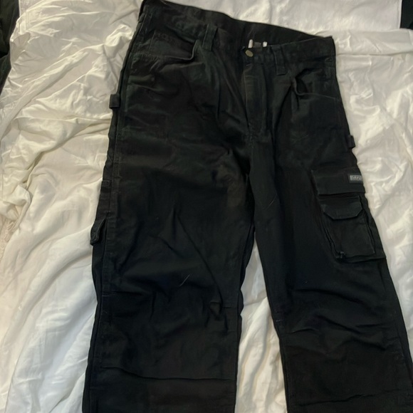 NWOT Dakota Work Pro Stretch 34 x 32 Black Cargo Pants - Picture 2 of 6